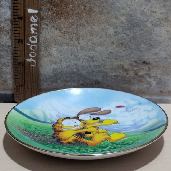 Garfield Calendar March Plate Jim Davis Plate No A 1444 Danbury Mint - Picture 8 of 14